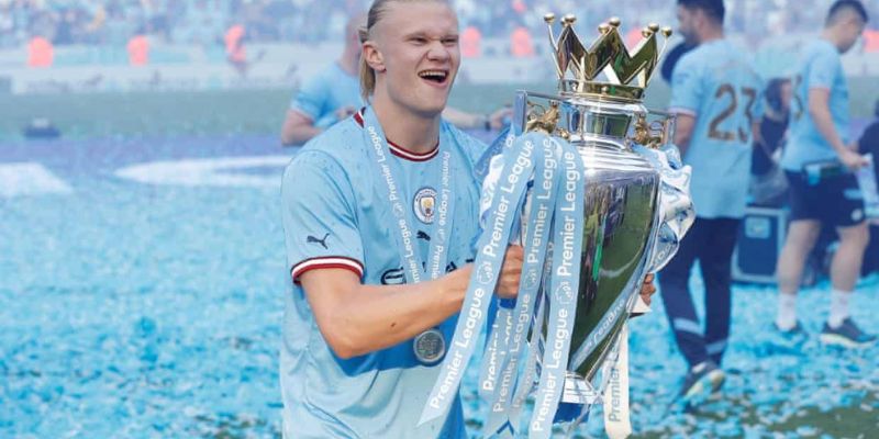 Haaland đã phô diễn sức mạnh khi chơi cho Man City